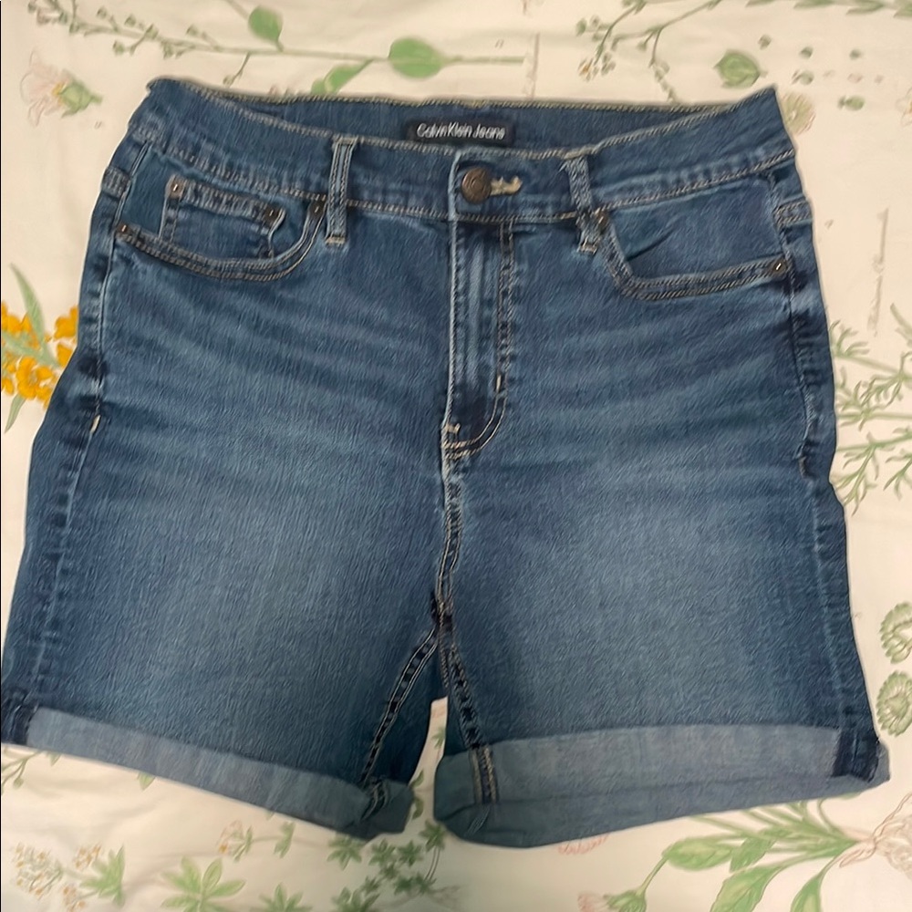 Calvin Klein Women's Blue Denim Shorts
